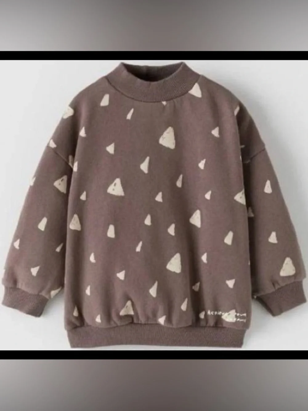 NWT  Zara Kids Boy Triangle Print Sweatshirt
